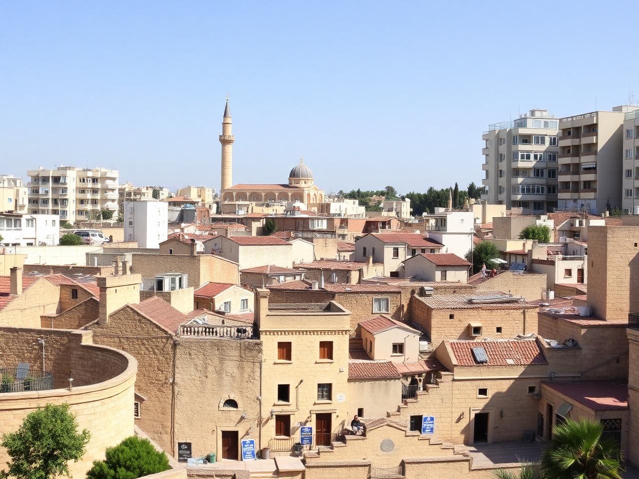 Immeubles résidentiels neufs de Ramla à côté du bâti ancien