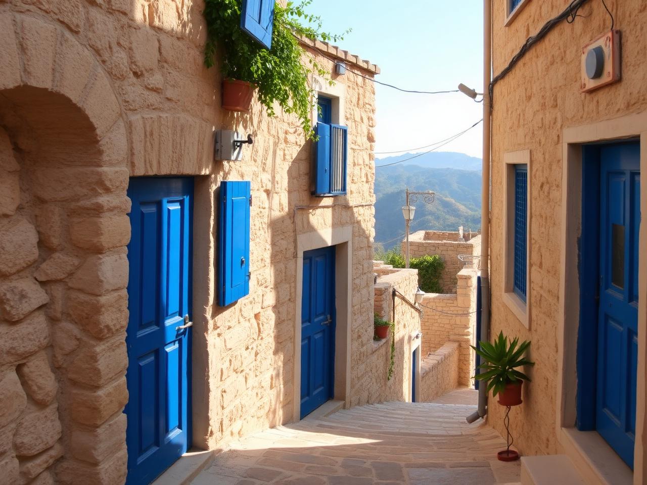 Ruelles et maisons de pierre de la vieille ville de Safed