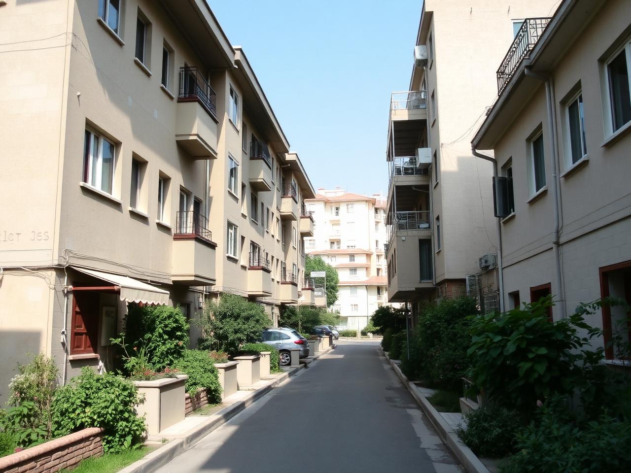 Rue résidentielle arborée de Yehud-Monosson